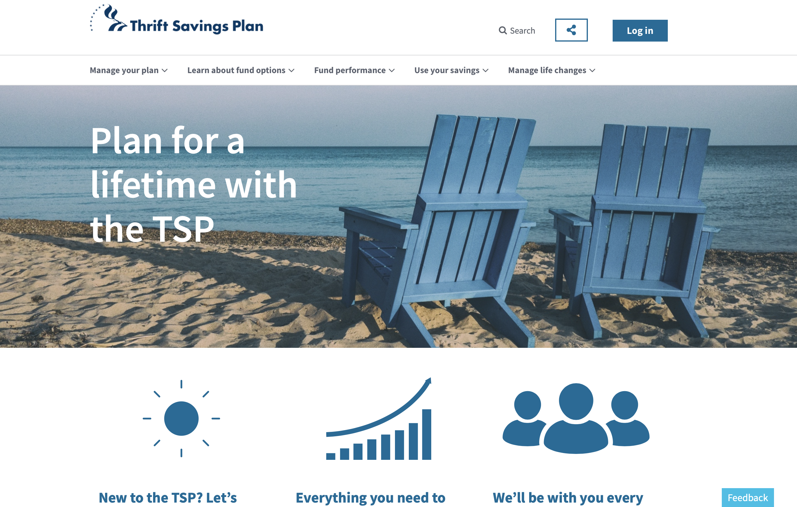 redesigned TSP.gov website